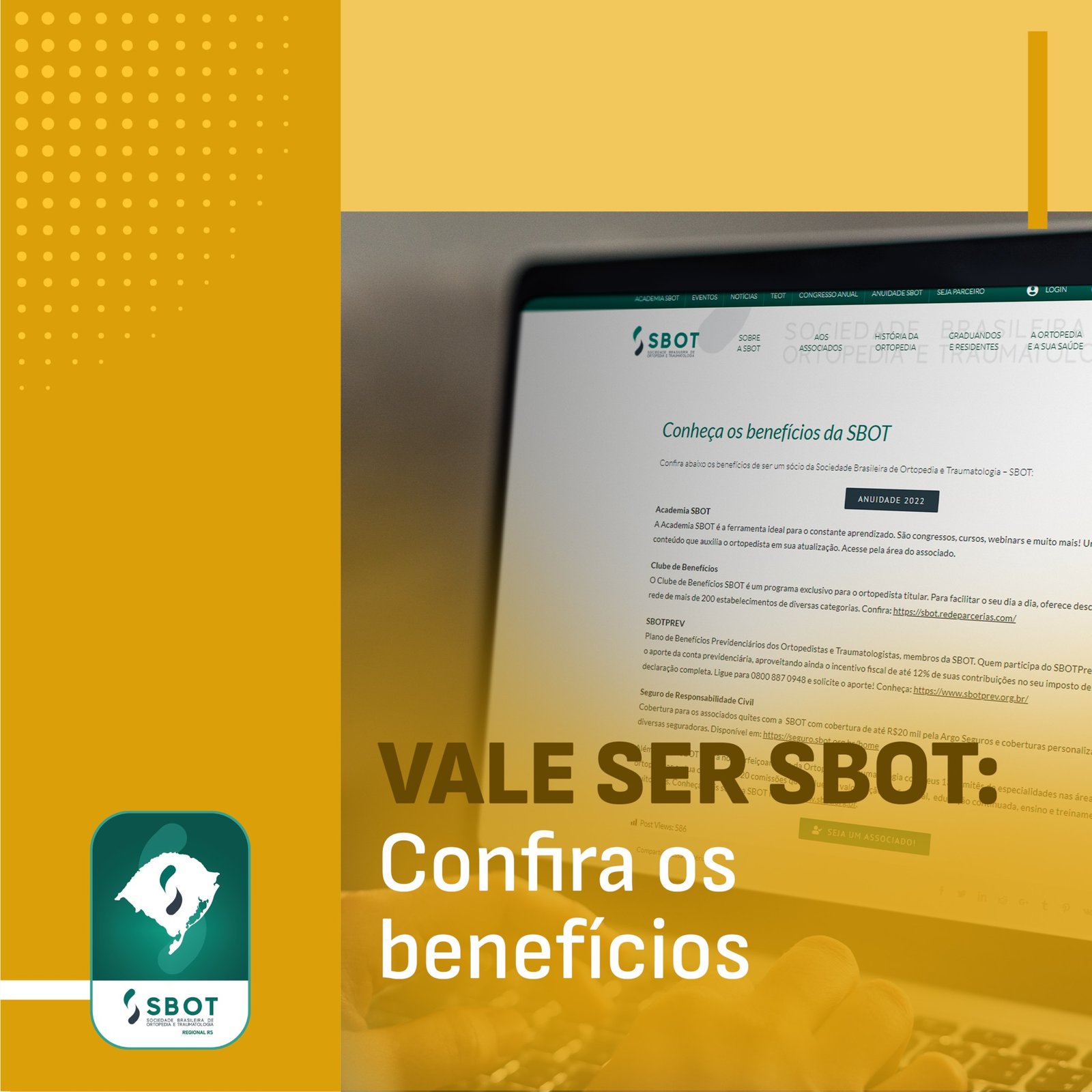 Vale ser SBOT: confira os benefícios