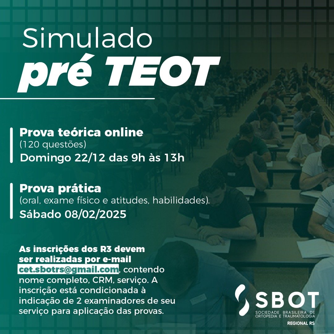 Simulado Pré TEOT 22 de dezembro de 2024